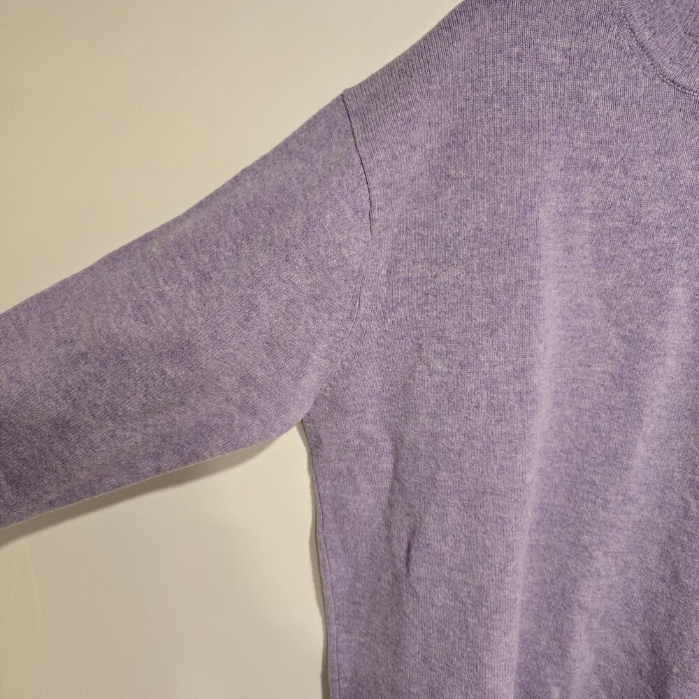 Y2K GAP 100% Lambswool Sweater Crewneck Pastel Purple XXL Womens Easter Preppy - Picture 4 of 9